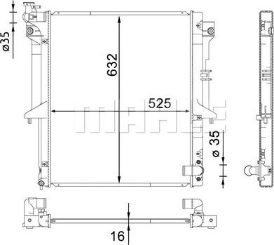 Wilmink Group WG2182811 - Радиатор, охлаждение двигателя autosila-amz.com