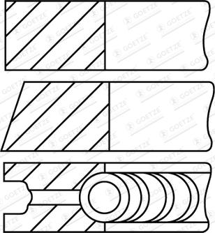 Wilmink Group WG2331595 - Комплект поршневых колец autosila-amz.com