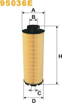 WIX Filters 95036E - Топливный фильтр autosila-amz.com