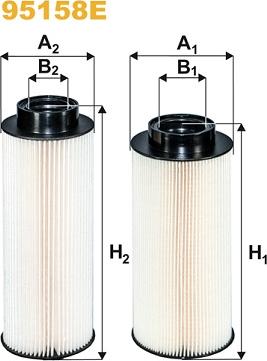 WIX Filters 95158E - Топливный фильтр autosila-amz.com