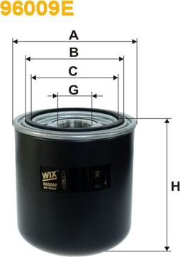 WIX Filters 96009E - Патрон осушителя воздуха, пневматическая система autosila-amz.com