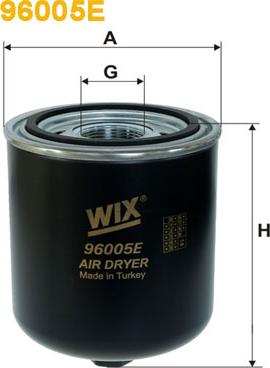 WIX Filters 96005E - Патрон осушителя воздуха, пневматическая система autosila-amz.com
