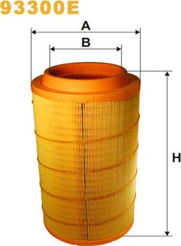 WIX Filters 93300E - Воздушный фильтр, двигатель autosila-amz.com