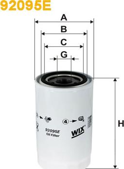 WIX Filters 92095E - Масляный фильтр autosila-amz.com