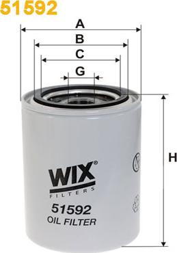 WIX Filters 51592 - Масляный фильтр autosila-amz.com