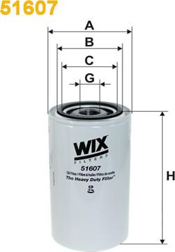 WIX Filters 51607 - Масляный фильтр autosila-amz.com