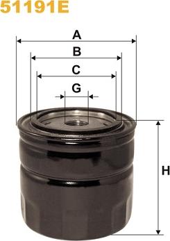 WIX Filters 51191E - Масляный фильтр autosila-amz.com