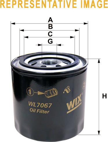 WIX Filters WL7121 - Масляный фильтр autosila-amz.com