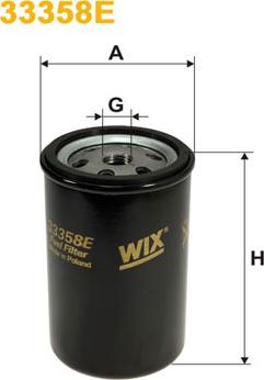 WIX Filters 33358E - Топливный фильтр autosila-amz.com