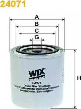 WIX Filters 24071 - WI24071 Фильтр охлаждающей жидкости autosila-amz.com