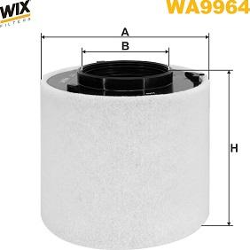 WIX Filters WA9964 - Воздушный фильтр, двигатель autosila-amz.com