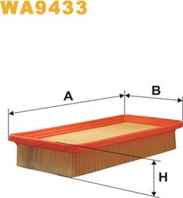 WIX Filters WA9433 - Воздушный фильтр, двигатель autosila-amz.com