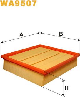 WIX Filters WA9507 - Воздушный фильтр, двигатель autosila-amz.com