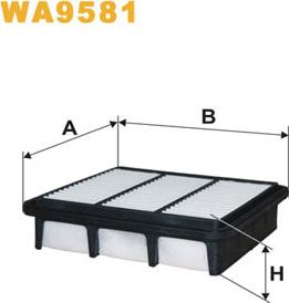 WIX Filters WA9581 - Воздушный фильтр, двигатель autosila-amz.com