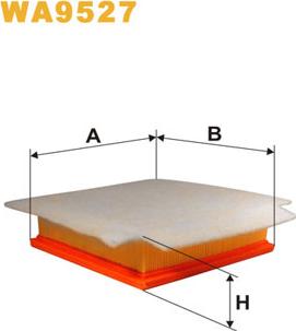 WIX Filters WA9527 - Воздушный фильтр, двигатель autosila-amz.com