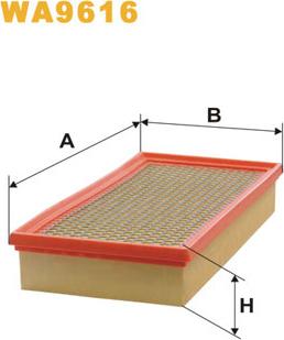 WIX Filters WA9616 - Воздушный фильтр, двигатель autosila-amz.com