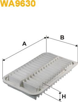 WIX Filters WA9630 - Воздушный фильтр, двигатель autosila-amz.com