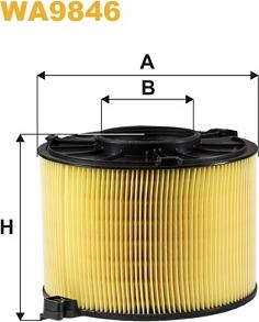 WIX Filters WA9846 - Воздушный фильтр, двигатель autosila-amz.com