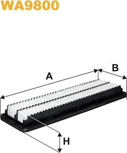 WIX Filters WA9800 - Воздушный фильтр, двигатель autosila-amz.com