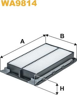 WIX Filters WA9814 - Воздушный фильтр, двигатель autosila-amz.com