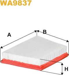 WIX Filters WA9837 - Воздушный фильтр, двигатель autosila-amz.com