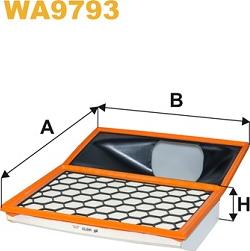 WIX Filters WA9793 - Воздушный фильтр, двигатель autosila-amz.com