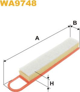 WIX Filters WA9748 - Воздушный фильтр, двигатель autosila-amz.com