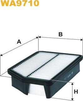 WIX Filters WA9710 - Воздушный фильтр, двигатель autosila-amz.com