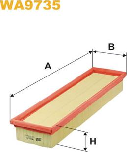 WIX Filters WA9735 - Воздушный фильтр, двигатель autosila-amz.com