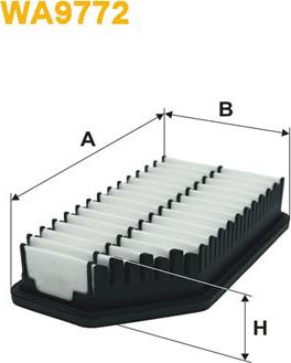 WIX Filters WA9772 - Воздушный фильтр, двигатель autosila-amz.com