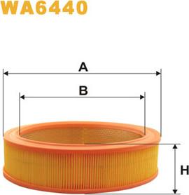 WIX Filters WA6440 - Воздушный фильтр, двигатель autosila-amz.com