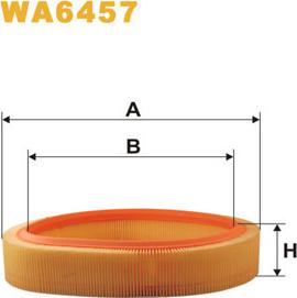 WIX Filters WA6457 - Воздушный фильтр, двигатель autosila-amz.com