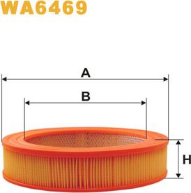 WIX Filters WA6469 - Воздушный фильтр, двигатель autosila-amz.com