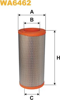 WIX Filters WA6462 - Воздушный фильтр, двигатель autosila-amz.com