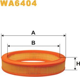 WIX Filters WA6404 - Воздушный фильтр, двигатель autosila-amz.com