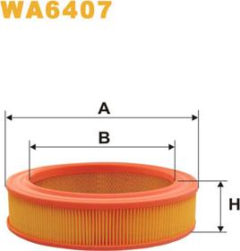 WIX Filters WA6407 - Воздушный фильтр, двигатель autosila-amz.com