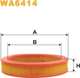 WIX Filters WA6414 - Воздушный фильтр, двигатель autosila-amz.com