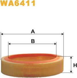 WIX Filters WA6411 - Воздушный фильтр, двигатель autosila-amz.com