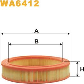 WIX Filters WA6412 - Воздушный фильтр, двигатель autosila-amz.com