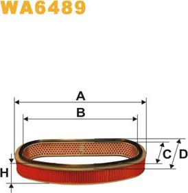 WIX Filters WA6489 - Воздушный фильтр, двигатель autosila-amz.com