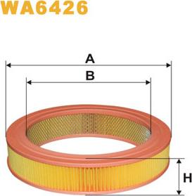 WIX Filters WA6426 - Воздушный фильтр, двигатель autosila-amz.com