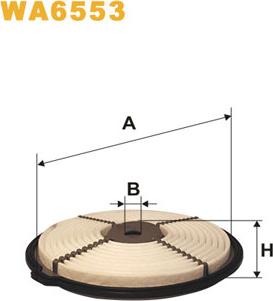 WIX Filters WA6553 - Воздушный фильтр, двигатель autosila-amz.com