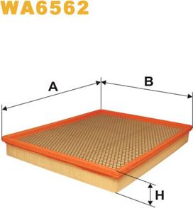 WIX Filters WA6562 - Воздушный фильтр, двигатель autosila-amz.com