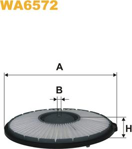 WIX Filters WA6572 - Воздушный фильтр, двигатель autosila-amz.com