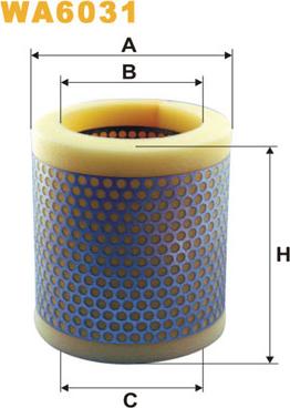 WIX Filters WA6031 - Воздушный фильтр, двигатель autosila-amz.com