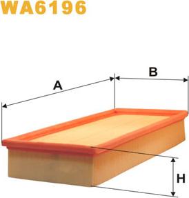 WIX Filters WA6196 - Воздушный фильтр, двигатель autosila-amz.com