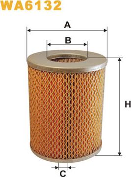 WIX Filters WA6132 - Воздушный фильтр, двигатель autosila-amz.com