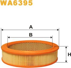 WIX Filters WA6395 - Воздушный фильтр, двигатель autosila-amz.com