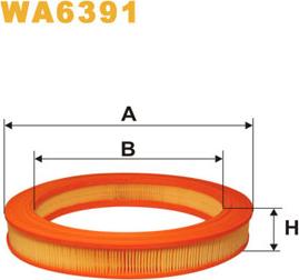 WIX Filters WA6391 - Воздушный фильтр, двигатель autosila-amz.com