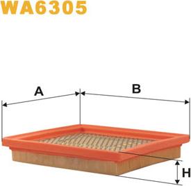 WIX Filters WA6305 - Воздушный фильтр, двигатель autosila-amz.com